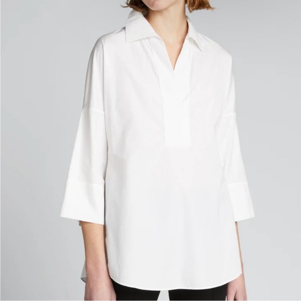 Akris punto Elements Cotton Kimono Blouse Size 2
